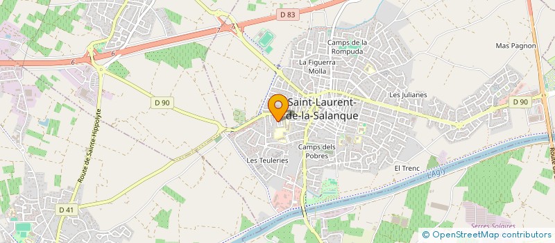 localisation de l'entreprise MONSIEUR FLORENT FAY à SAINT-LAURENT-DE-LA-SALANQUE
