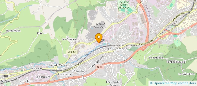 localisation de l'entreprise MONSIEUR FLORENT FERATI  LA RICAMARIE