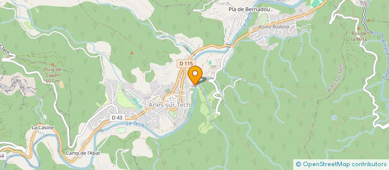 localisation de l'entreprise MONSIEUR FLORENT FLANDRE  ARLES-SUR-TECH