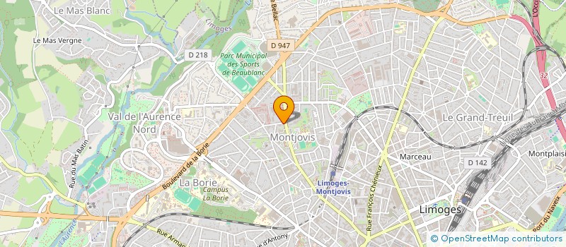 localisation de l'entreprise MONSIEUR FLORENT FOURGEAUD à LIMOGES