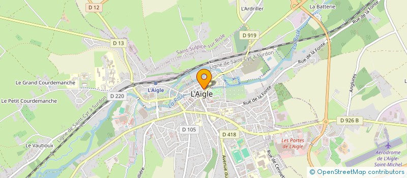 localisation de l'entreprise MONSIEUR FLORENT FOURNIER à L'AIGLE
