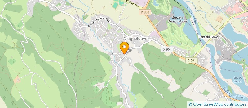 localisation de l'entreprise MONSIEUR FLORENT FOURY à ARTIGUELOUVE