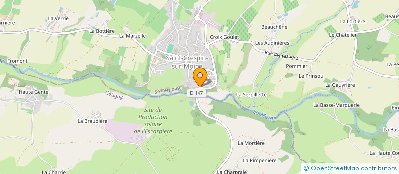 localisation de l'entreprise MONSIEUR FLORENT GALLARD à SEVREMOINE
