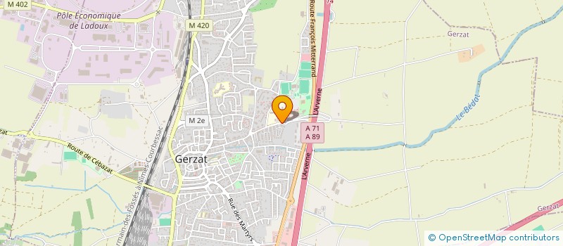 localisation de l'entreprise MONSIEUR FLORENT GALLUD  GERZAT