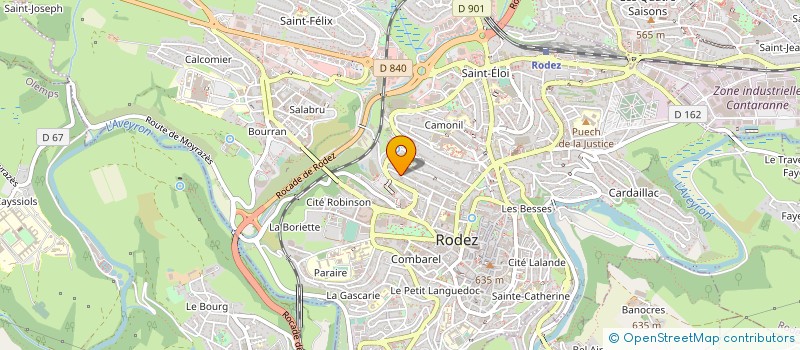 localisation de l'entreprise MONSIEUR FLORENT GARDERES  RODEZ