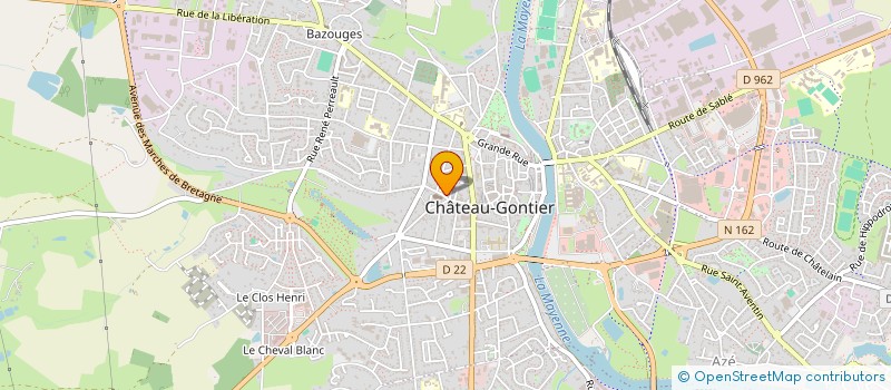 localisation de l'entreprise MONSIEUR FLORENT GAUTIER  CHATEAU-GONTIER-SUR-MAYENNE