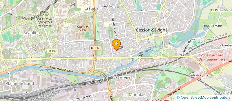 localisation de l'entreprise MONSIEUR FLORENT GAUTREAU  CESSON-SEVIGNE