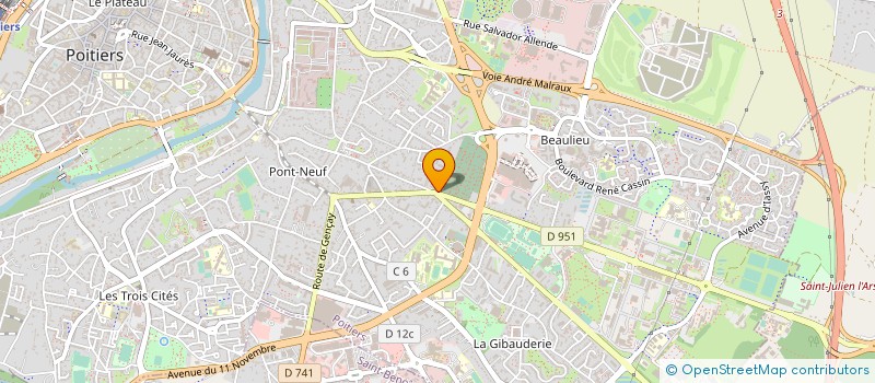 localisation de l'entreprise MONSIEUR FLORENT GENDREAU  POITIERS
