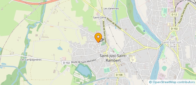 localisation de l'entreprise MONSIEUR FLORENT GENEVRIER  SAINT-JUST-SAINT-RAMBERT