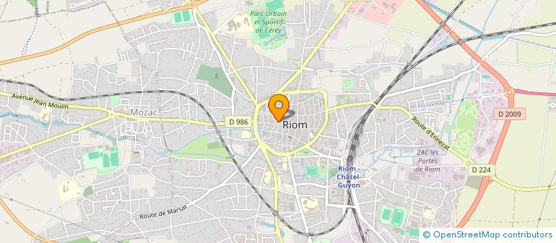 localisation de l'entreprise MONSIEUR FLORENT GHISGAND  RIOM