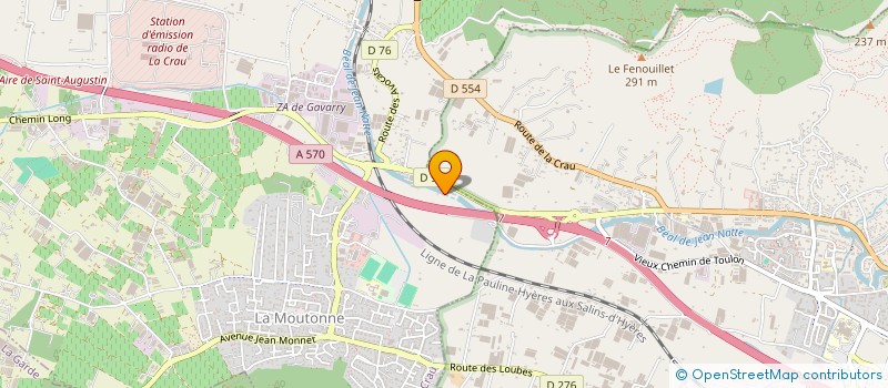 localisation de l'entreprise MONSIEUR FLORENT GIANNASI  LA CRAU