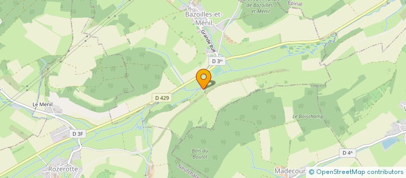 localisation de l'entreprise MONSIEUR FLORENT GIROUX  BAZOILLES-ET-MENIL