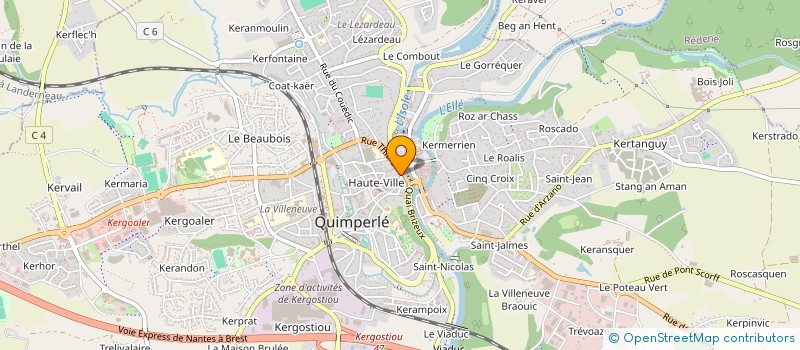 localisation de l'entreprise MONSIEUR FLORENT GLOANNEC à QUIMPERLE