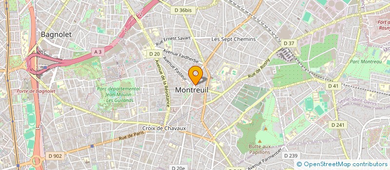localisation de l'entreprise MONSIEUR FLORENT GORIN à MONTREUIL