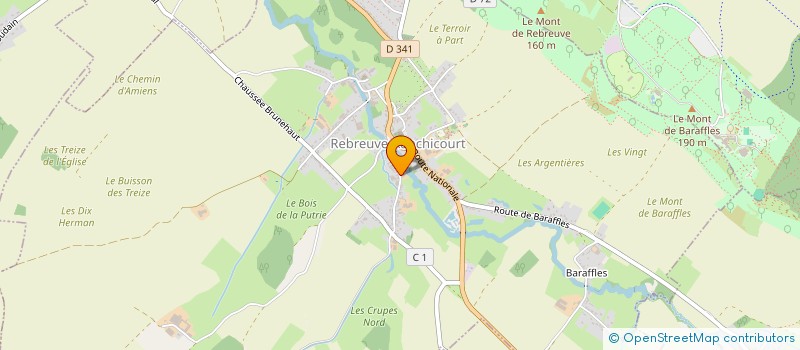 localisation de l'entreprise MONSIEUR FLORENT GOSSART  CAUCOURT