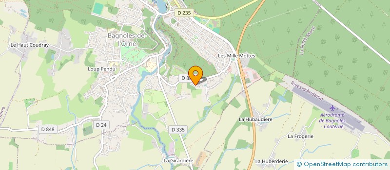 localisation de l'entreprise MONSIEUR FLORENT GOUAULT à BAGNOLES-DE-L'ORNE-NORMANDIE