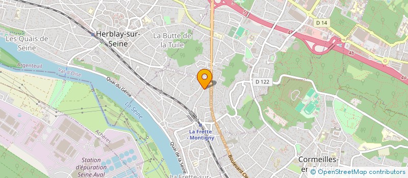 localisation de l'entreprise MONSIEUR FLORENT GOUT  LA FRETTE-SUR-SEINE