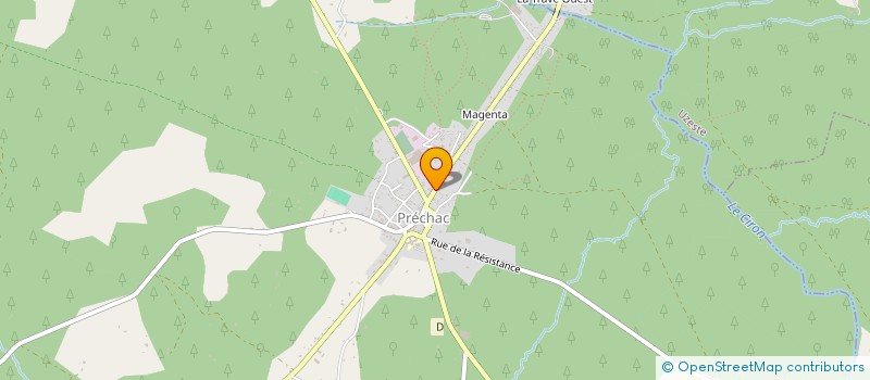 localisation de l'entreprise MONSIEUR FLORENT GOYENECHE à PRECHAC