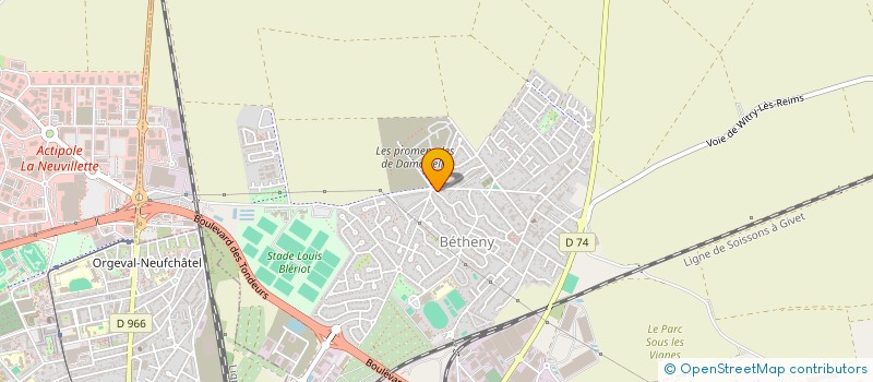 localisation de l'entreprise MONSIEUR FLORENT GRANDJEAN  BETHENY