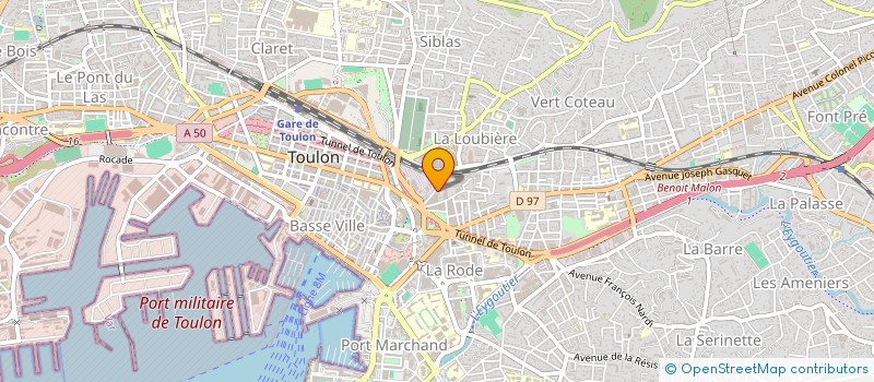 localisation de l'entreprise MONSIEUR FLORENT GRASSAUD  TOULON