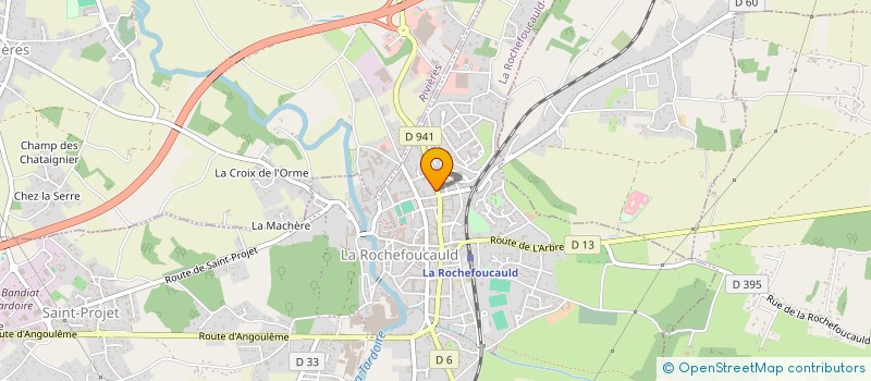 localisation de l'entreprise MONSIEUR FLORENT GRELIER à LA ROCHEFOUCAULD-EN-ANGOUMOIS