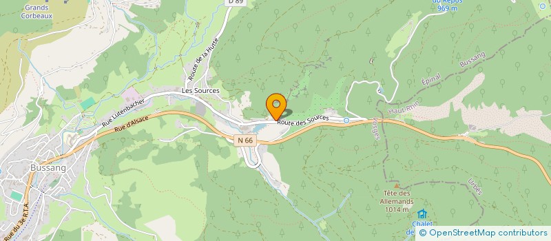 localisation de l'entreprise MONSIEUR FLORENT GRISVARD  BUSSANG