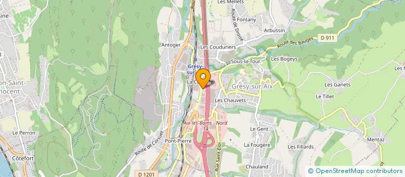 localisation de l'entreprise MONSIEUR FLORENT GUETROT  GRESY-SUR-AIX