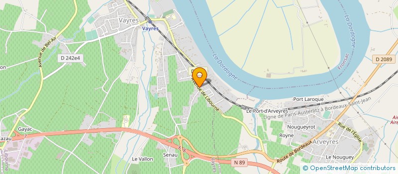 localisation de l'entreprise MONSIEUR FLORENT GUIBERT  VAYRES