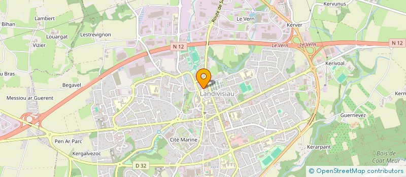 localisation de l'entreprise MONSIEUR FLORENT GUILCHER  LANDIVISIAU