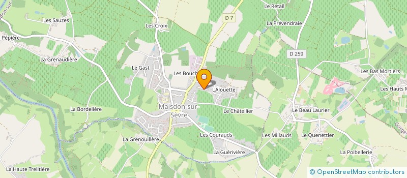 localisation de l'entreprise MONSIEUR FLORENT GUILLET  MAISDON-SUR-SEVRE