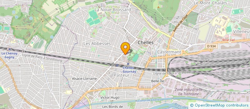 localisation de l'entreprise MONSIEUR FLORENT HENNEGRAVE  CHELLES