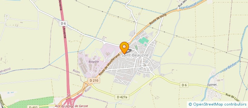 localisation de l'entreprise MONSIEUR FLORENT HERITIER à SAINT-BEAUZIRE