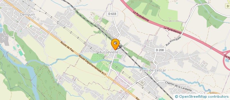 localisation de l'entreprise MONSIEUR FLORENT HEUGAS  AUSSEVIELLE