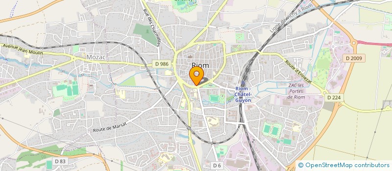 localisation de l'entreprise MONSIEUR FLORENT JAMET  RIOM