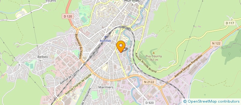 localisation de l'entreprise MONSIEUR FLORENT JEANNOT à AURILLAC