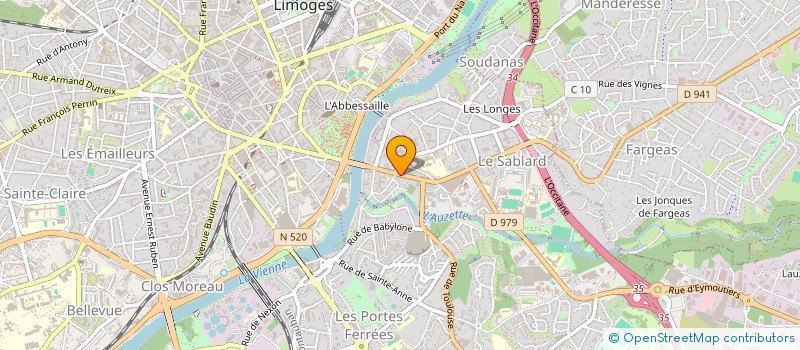 localisation de l'entreprise MONSIEUR FLORENT JEROME à LIMOGES