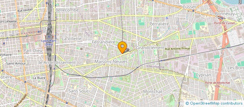 localisation de l'entreprise MONSIEUR FLORENT JOLY  VILLEURBANNE