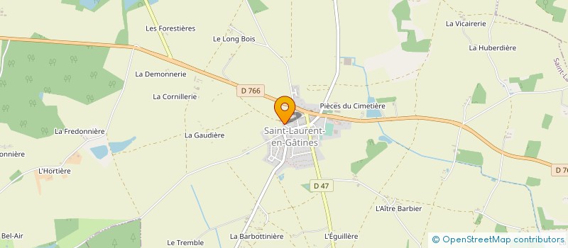 localisation de l'entreprise MONSIEUR FLORENT JOUBERT à SAINT-LAURENT-EN-GATINES