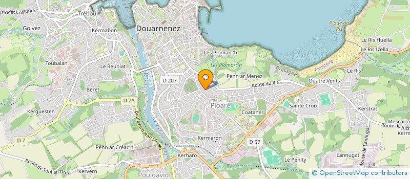 localisation de l'entreprise MONSIEUR FLORENT KERISIT  DOUARNENEZ