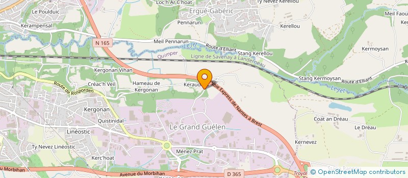 localisation de l'entreprise MONSIEUR FLORENT KEROUREDAN à QUIMPER