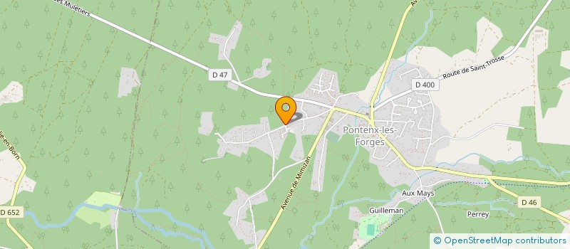 localisation de l'entreprise MONSIEUR FLORENT LABATUT  PONTENX-LES-FORGES