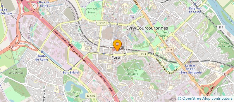 localisation de l'entreprise MONSIEUR FLORENT LAINE  EVRY-COURCOURONNES