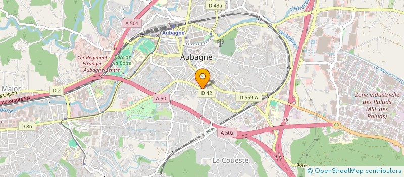 localisation de l'entreprise MONSIEUR FLORENT LAMOUREUX à AUBAGNE