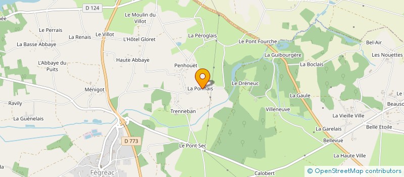 localisation de l'entreprise MONSIEUR FLORENT LANOIS  FEGREAC