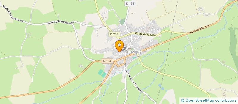 localisation de l'entreprise MONSIEUR FLORENT LAUCHARD  SOUVIGNY