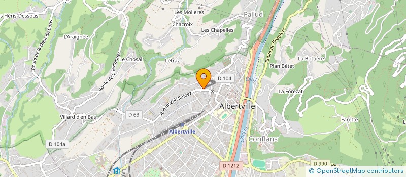 localisation de l'entreprise MONSIEUR FLORENT LAZZERINI  ALBERTVILLE