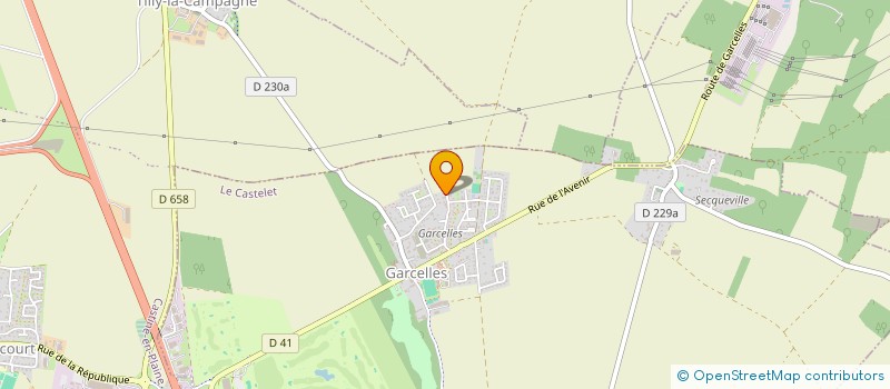 localisation de l'entreprise MONSIEUR FLORENT LE COUTEY  LE CASTELET