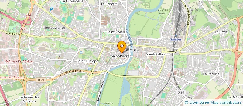 localisation de l'entreprise MONSIEUR FLORENT LE MARQUAND  SAINTES