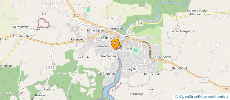 localisation de l'entreprise MONSIEUR FLORENT LECAILLE à PONT-AVEN