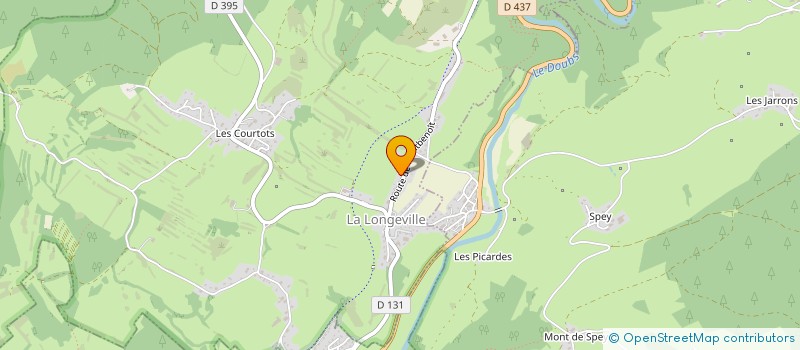 localisation de l'entreprise MONSIEUR FLORENT LECOMTE à LA LONGEVILLE